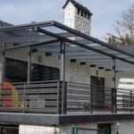 terasa pokrita s stekleno streho